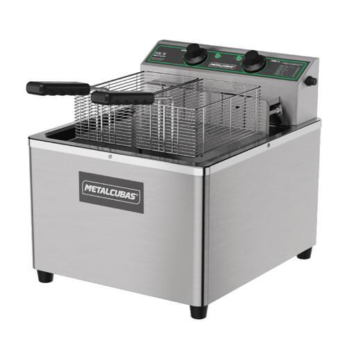 Fritadeira Oleo Zona Fria  15lt Foe 15 Mesa  8000w  Inox 220v Metalcubas