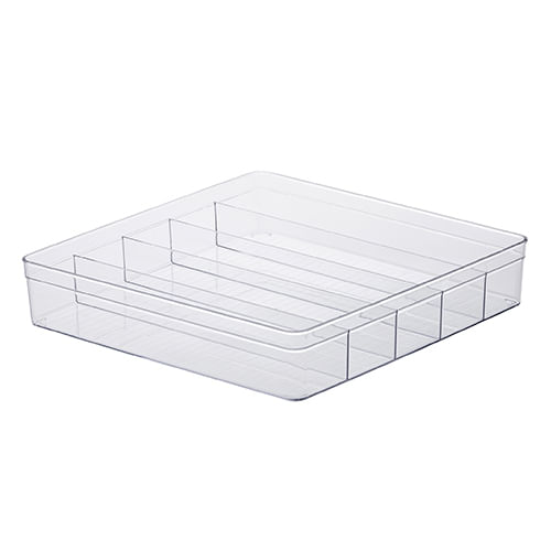 Organizador C/ Divisoria (1129) Plastico 36,5x36,5x7,5cm Paramount