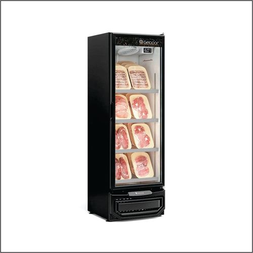 Refrigerador Vertical Conveniencia Gcbc-45 Lb Preto 220v Gelopar