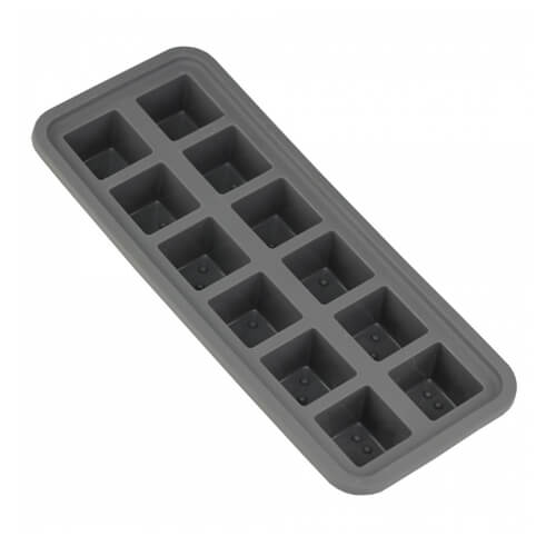 Forma De Gelo Silicone Cinza 25x9,8x3cm Ck5202