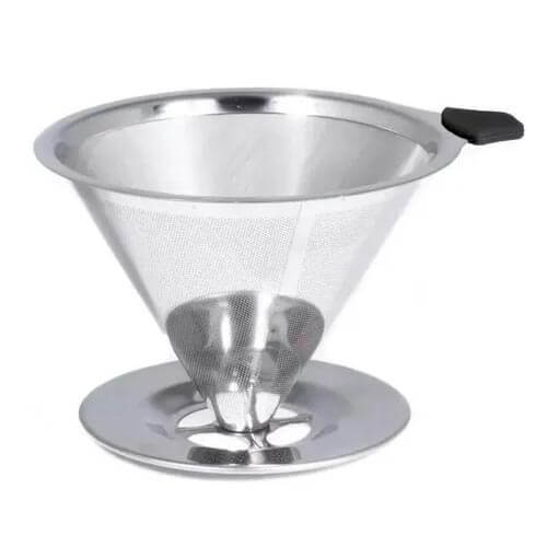 Coador De Cafe/Filtro  Aco Inox 6x12,5x7cm Ud190160