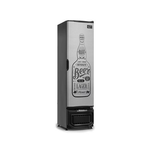 Cervejeira Vertical Gcb 23e Gw/Ti 228lt 127v Adesivada Gelopar
