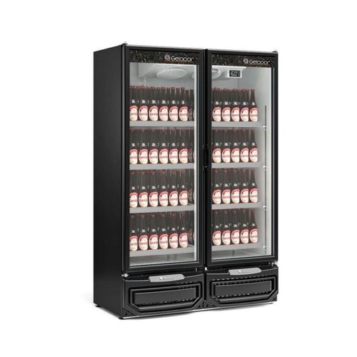 Refrigerador Vertical Conveniencia Gcbc-950/Pr/220v 2 Portas Gelopar