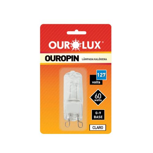 Lampada Hologena Ouropin G9 60w 127v Clara (1326) Ourolux