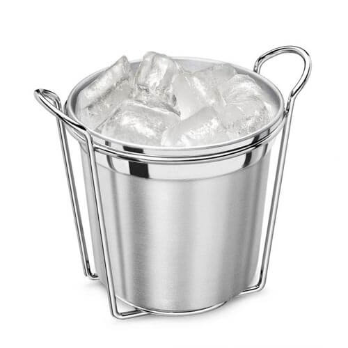 Balde De Gelo Aluminio 1,5lt C/Alca  Arame Cromado Abc