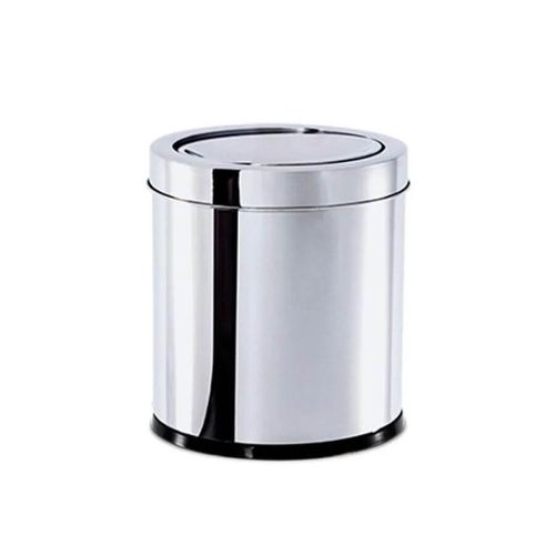 Lixeira Inox Com Tampa Basculante 5,4l 18,5x20cm 3032/202