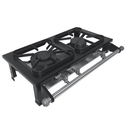Fogao 2 30x30 P5 1 Queimador Simples E 1 Queimador Duplo Mesa M2 S2020 Metalmaq