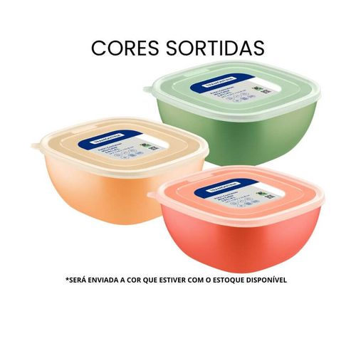 Pote Quadrado 4l Color.25099878 (24,7x24,7x11,8cm) Tramontina