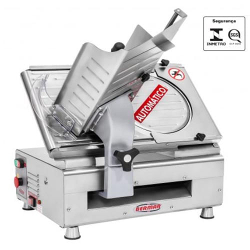Fatiador De Frios Bm 18nr Lâmina 300mm Bivolt Inox Automático Bermar