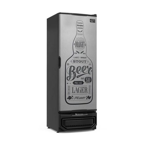 Cervejeira Grba-400 Gw Tipo Inox 410 Litros Porta Cega - Gelopar