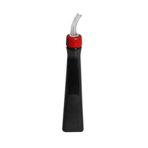 Galheteiro Vinagre Square 200ml Bico Policarbonato Preto (784) Vemplast