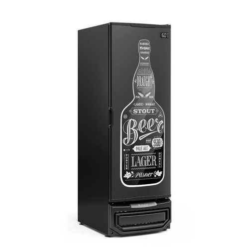 Cervejeira Gcb-57 Preto 572 Litros Porta Cega Adesivada - Gelopar
