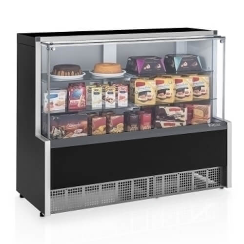 Vitrine Seca Mpna-140r Preto C/Led 127/220v Aurora Gelopar