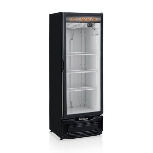 Cervejeira Grba 400pv 410lt Preto Porta De Vidro Gelopar