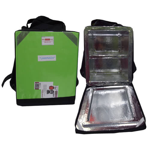 Mochila Motoboy P/ Transporte Lanche Ref.118 C/Divisoria E Revestimento Metalizado
