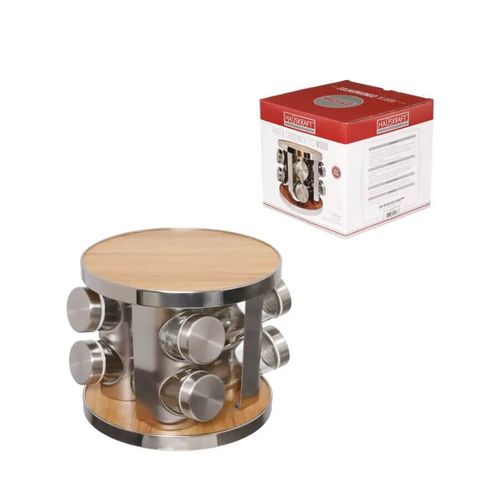 Porta Condimentos Wood 8 Pc Hauskraft