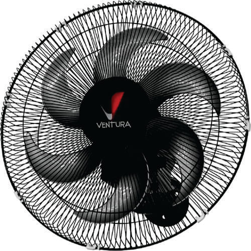 Ventilador Parede 50cm Bivolt (150w) Preto Ventura Venti- Delta