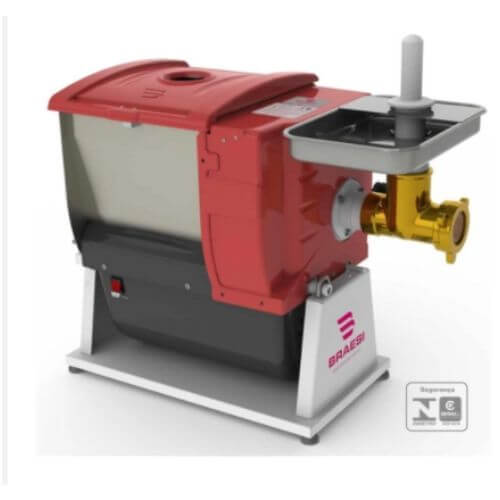 Amassadeira Aeli-520 5kg C/ Extrusora Bivolt (3/4cv) Monofásica Braesi