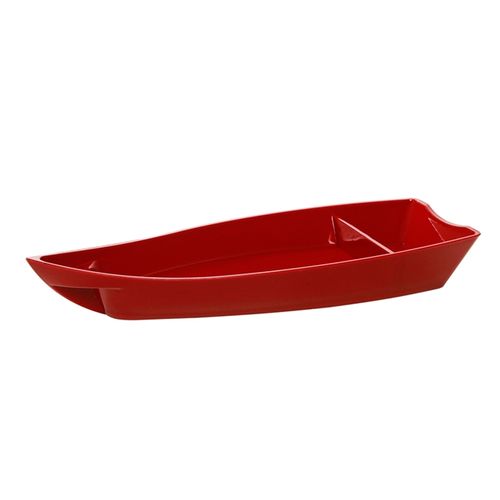 Barco P/ Sushi Pequeno Policarbonato Vermelho (925) Vemplast