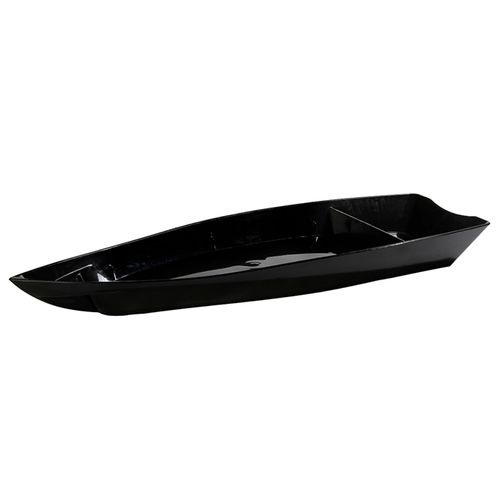 Barco P/ Sushi Grande Policarbonato Preto (929) Vemplast