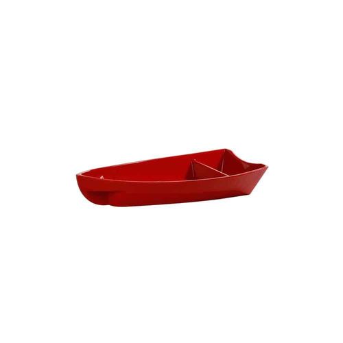 Barco P/ Sushi Pequeno Polipropileno Vermelho(386) Vemplast