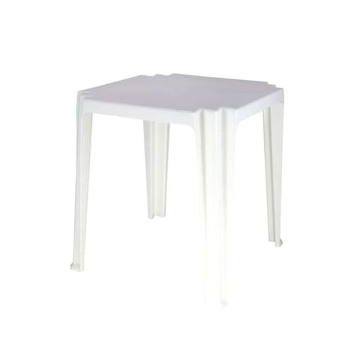 Mesa Plastica Branca  70x70  Quadrada Noronha Tramontina