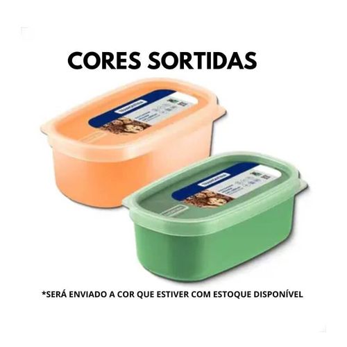 Pote Retangular 650ml Colorido 25499901 (17,9x9,9x6,7cm) Tramontina