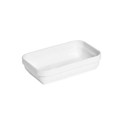 Travessa Cheff 250ml 14x9cm Polipropileno Branca (619) Vemplast