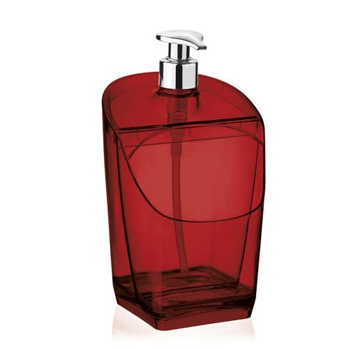 Porta Detergente Plastico Vermelho  Transp. Translucido   (354-Vm) Uz