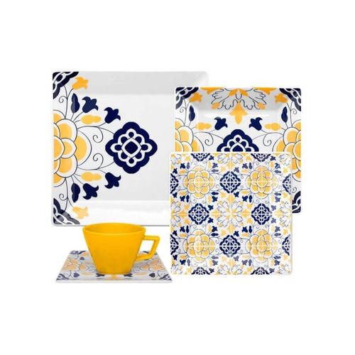 Aparelho De Jantar 20 Pçs Servilha Porcelana Oxford