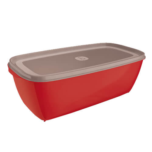 Pote Plastico Multiuso Retangular T.P 5lt Verm(227-Vm) Uz