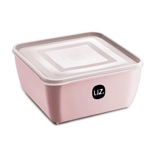 Pote Plastico Multiuso Quadrado 5lt Rosa T.P (294-Ros) Uz