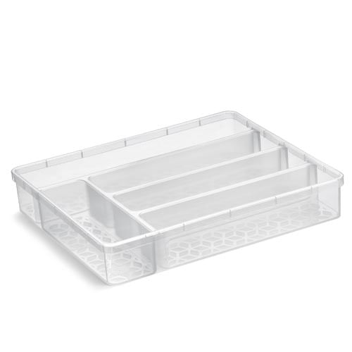 Organizador Multiuso Plástico S/Tampa  35,X29,6x6cm (366-Tr) Uz