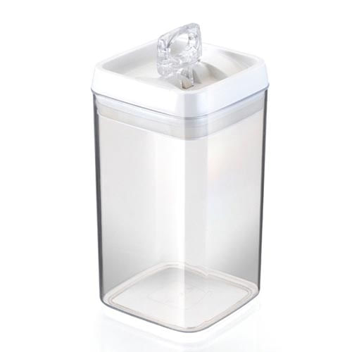 Pote Hermetic Plastico Crystal Quad. (287r) 2,3lt Inj
