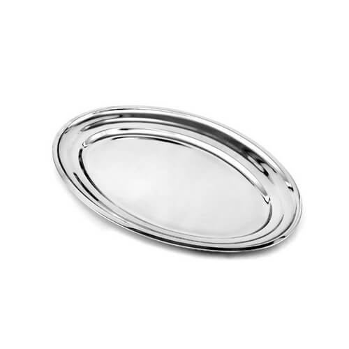 Travessa Oval Rasa 30cm  Inox Bx21-003 Hercules
