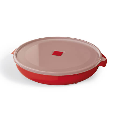 Pote Plastico Multiuso Redondo 2,5lt Vermelho (210-Vm) Uz
