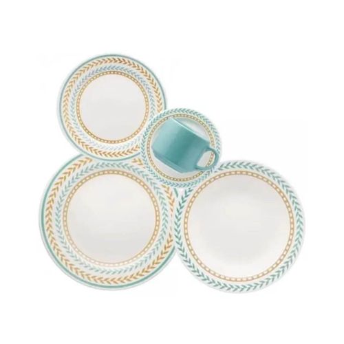 Aparelho De Jantar 30 Pçs Louros Porcelana Oxford