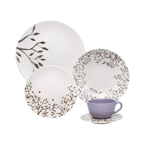 Aparelho  Jantar 30pçs Lilac Porc.Oxford