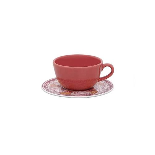 Conjunto Xicara Cha C/ Pires 12 Pçs Etna Porcelana Oxford
