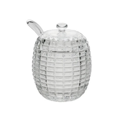 Acucareiro De Cristal C/ Tampa  1216 Lyor