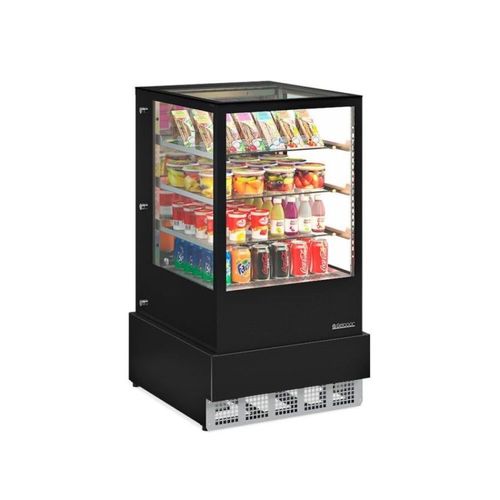 Vitrine Refrigerada Ar Forçado Gger-070 Pr Vidro Reto 220v Gelopar