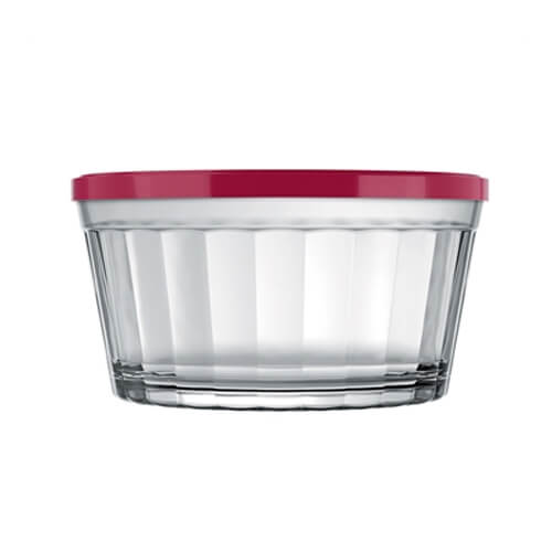 Tigela Americana C/ Tampa Vermelha  600 Ml (4010) Nadir