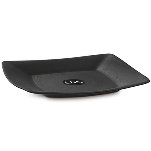 Prato Plastico Medio Lanche Preto  (155-Pr) Uz