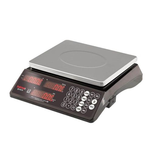 Balança Digital 3 Em 1 Quick33b 6/15/33kg Prato Inox Balmak