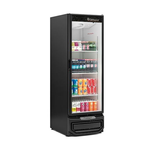 Vitrine Refrigerada Grv-57 Preta Porta De Vidro 570l Gelopar