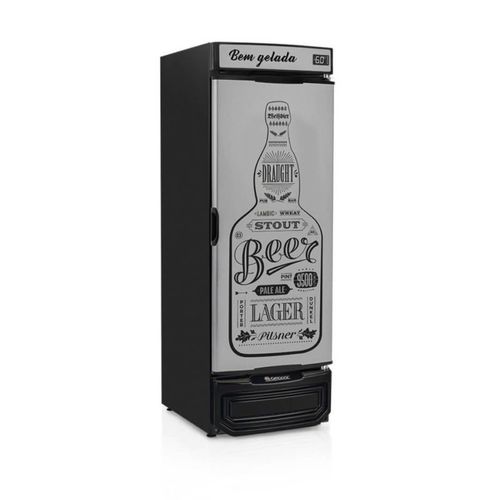 Cervejeira Grb-57p Gw Tipo Inox 572 Litros Porta Cega Adesivada Gelopar