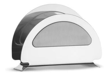 Porta Guardanapo Meia Lua  Inox  (5931) Kehome